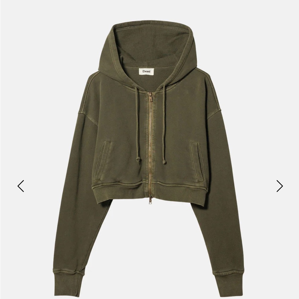 Cropped green jacket